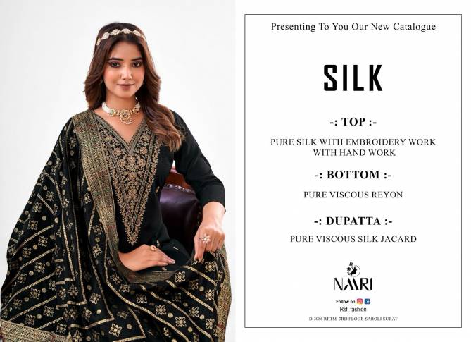 Silk By Naari Heavy Jacquard Wedding Salwar Suits Wholesale Price In Surat